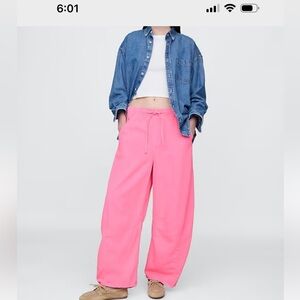 GAP Pink Mid Rise Easy Horseshoe Jeans